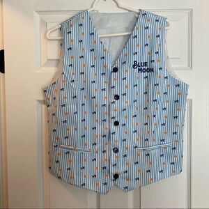 Blue Moon  Novelty Vest Size Medium Server Costume